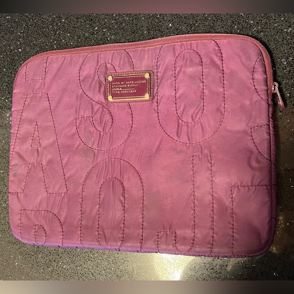 Marc by Marc Jacobs 13 inch nylon purple laptop case